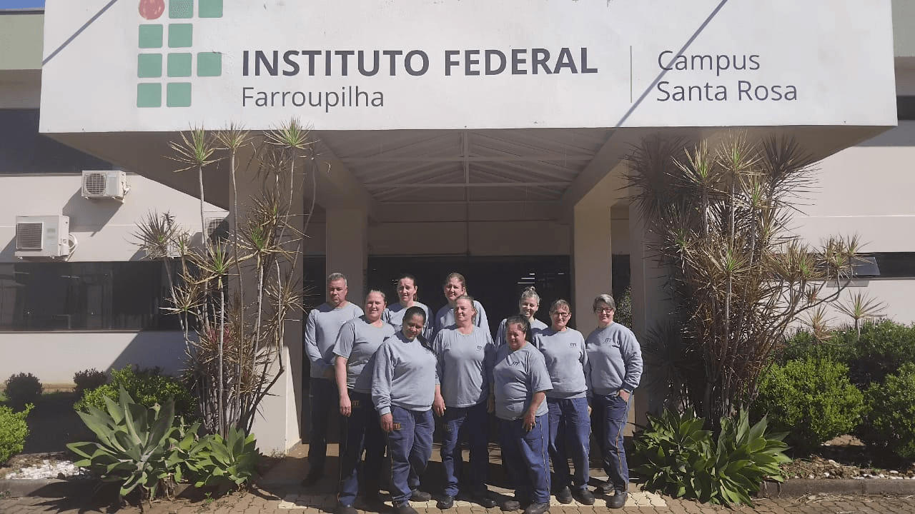Equipe da Mercoservice no Instituto Federal Farroupilha, Campus Santa Rosa