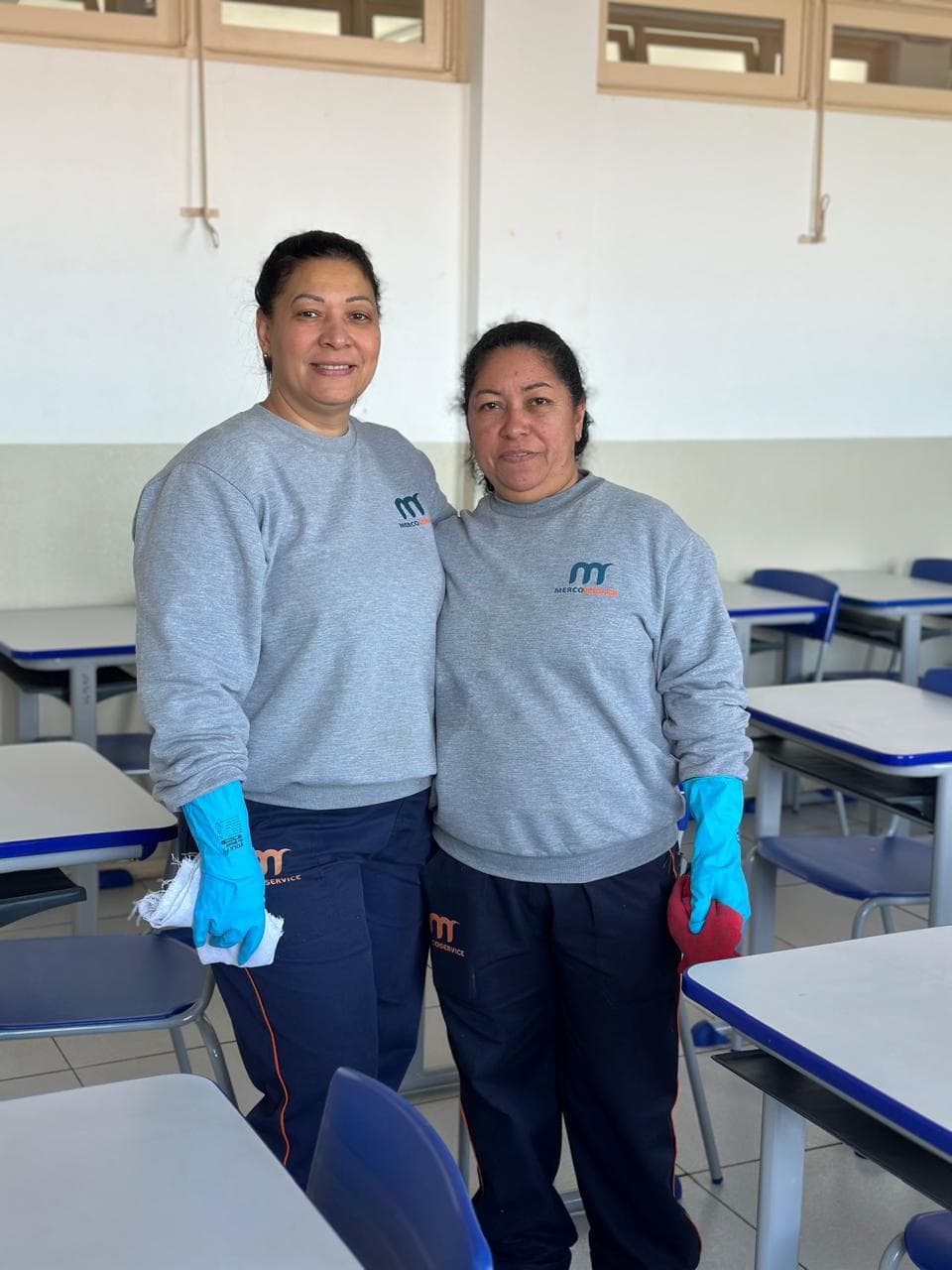 Colaboradoras da Mercoservice em ambiente de trabalho